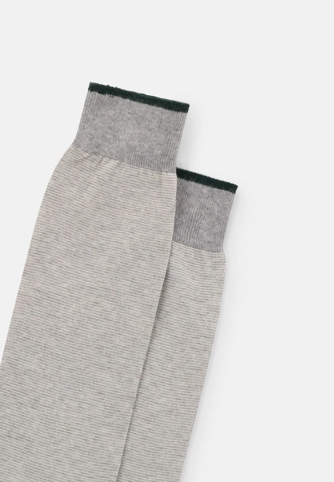Boggi, Calze Lunghe Motivo Righe In Misto Cotone, Uomo, Light grey - immagine 3