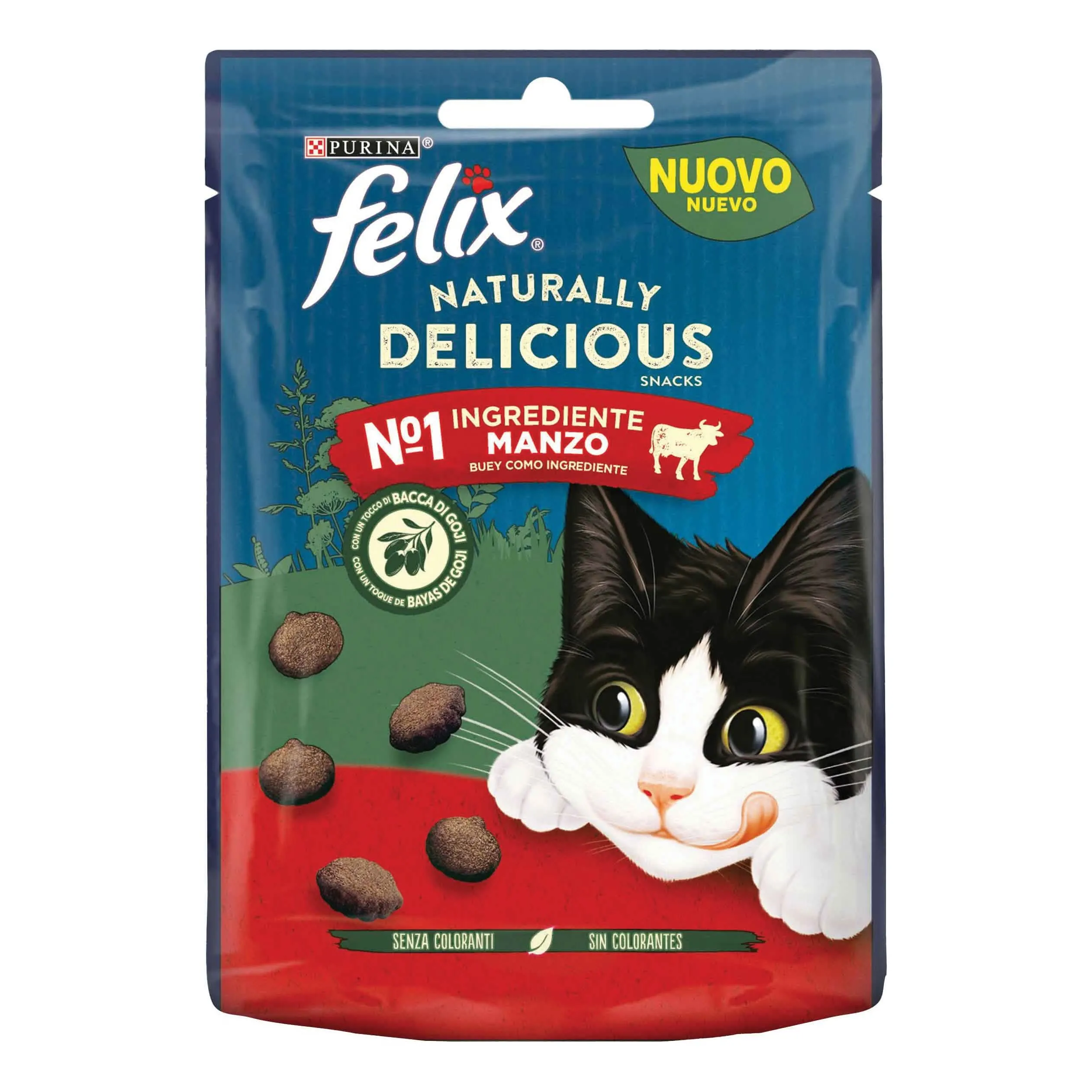 Felix naturally delicious manzo un tocco di bacca di goji 50 g - immagine 1