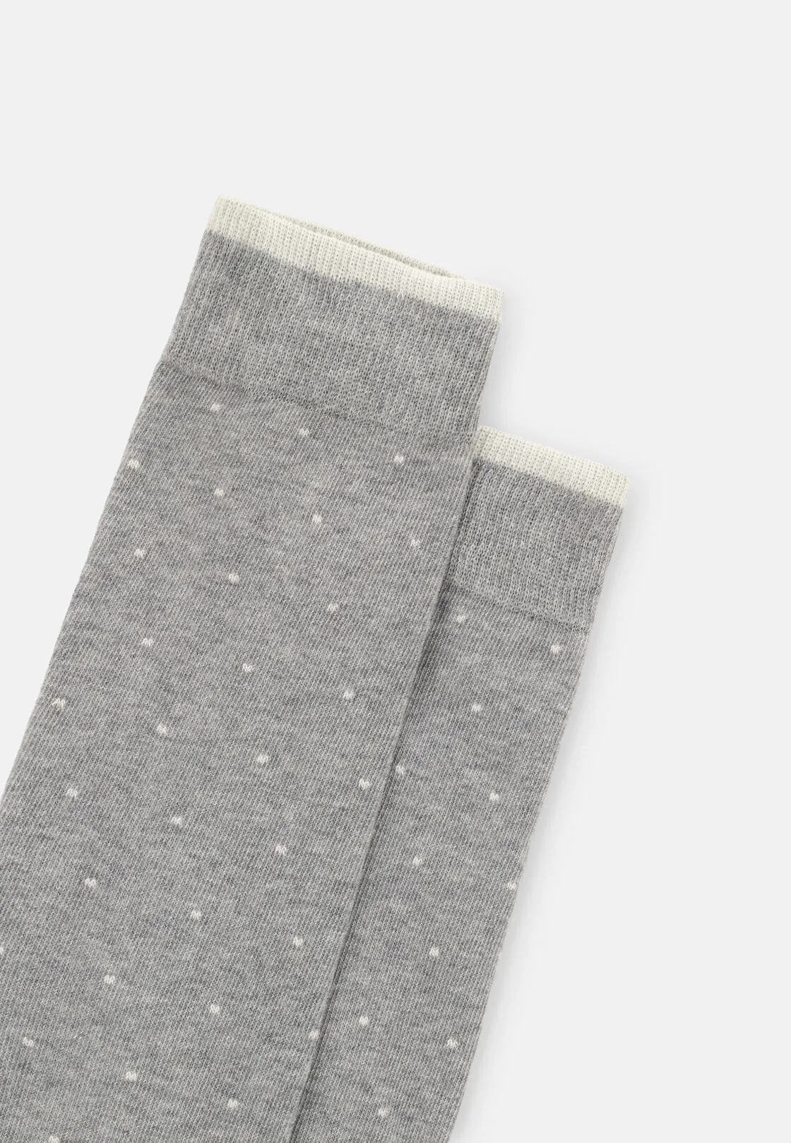 Boggi, Calze Lunghe Motivo Pois In Misto Cotone, Uomo, Light grey - immagine 3
