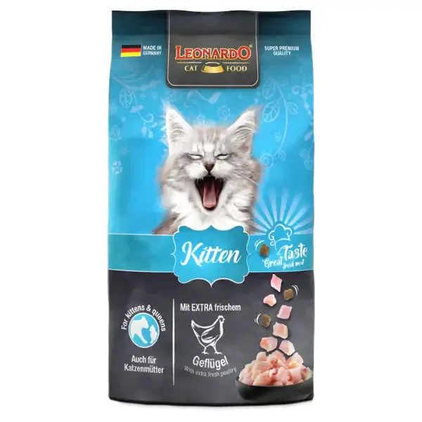 Leonardo Cat food Kitten Pollame fresco 1,8 kg - Croccantini per gatti - immagine 1