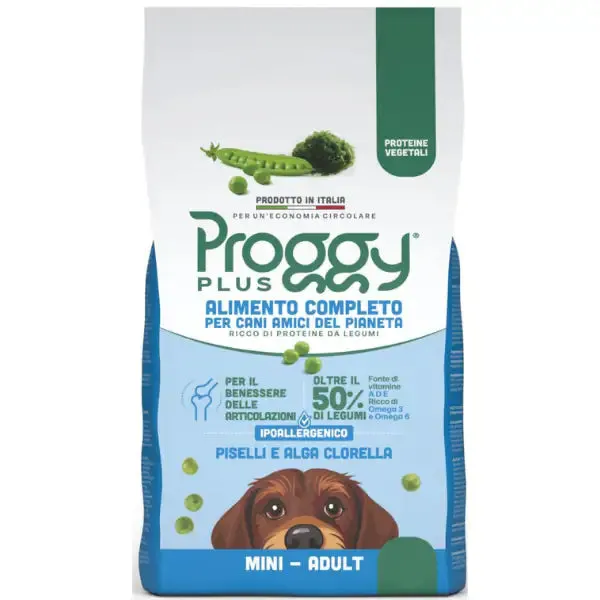 Proggy Plus Ipoallergenico Dog Adult Mini Vegetal a base di Piselli 800 gr - Croccantini per cani - immagine 1