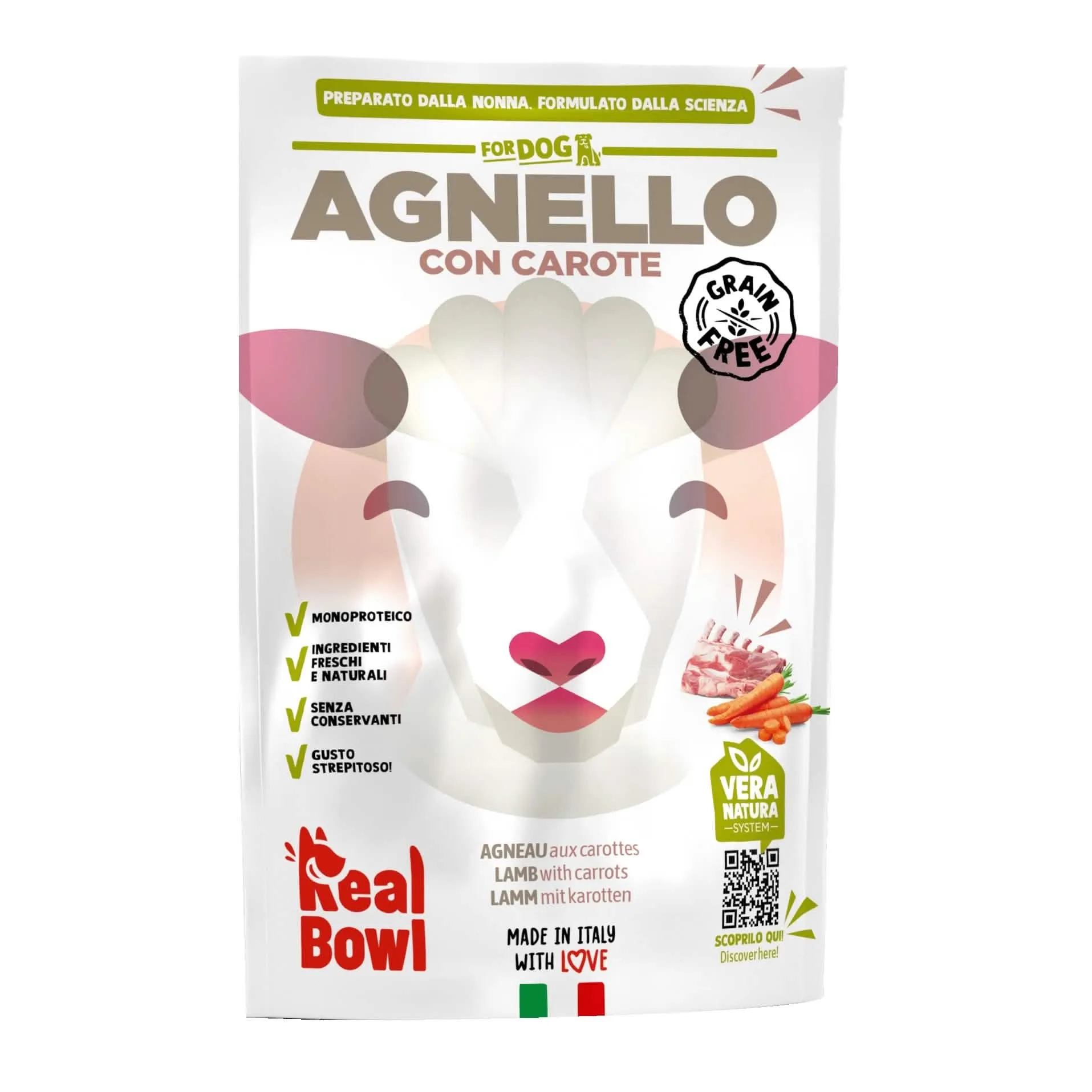 Real bowl busta singola agn senza cereali 150 g - immagine 1
