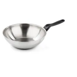 Wok Inox 18/10 saltapasta 1 manico (28cm) LE INOXIDABILI 278109728 - immagine 1