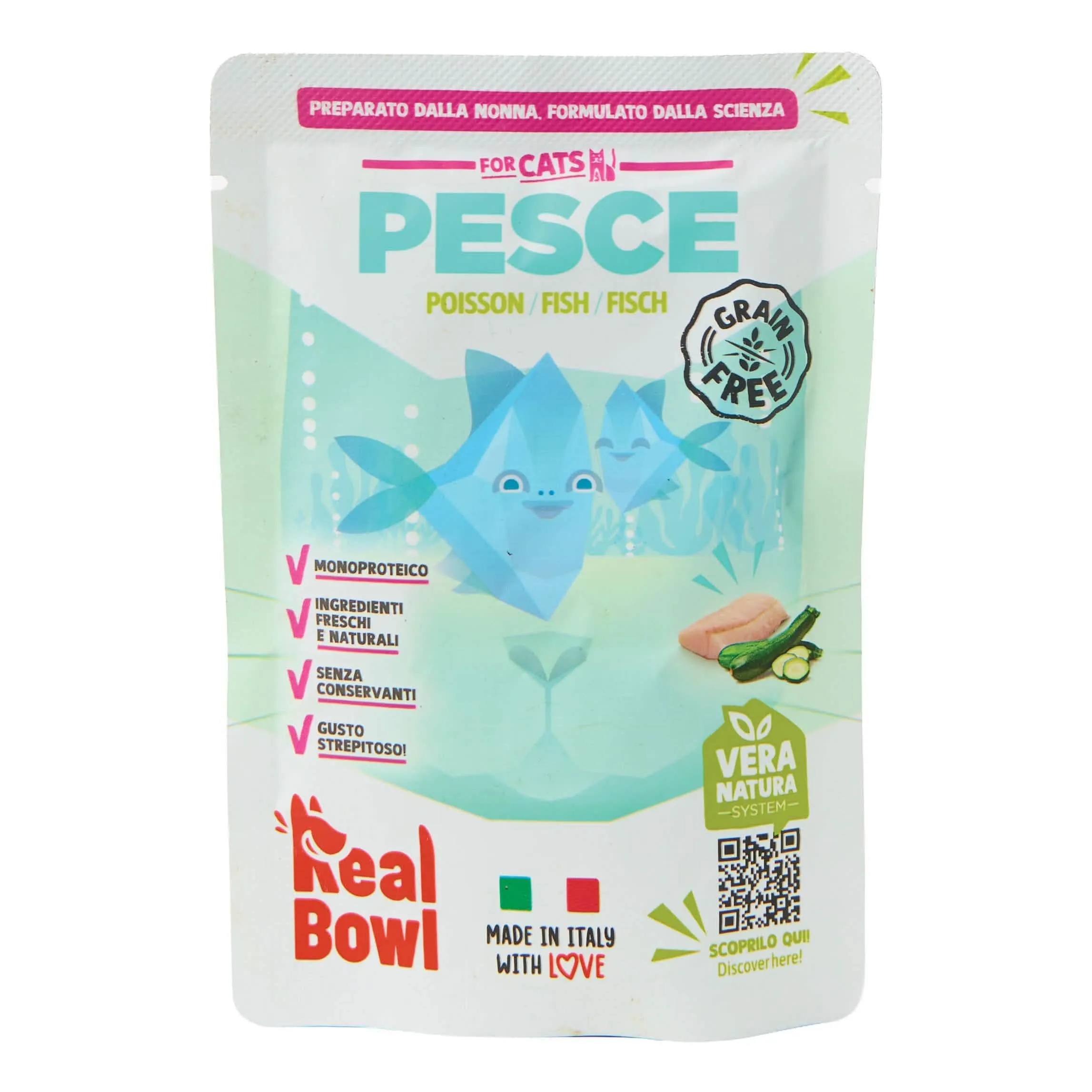 Real bowl busta singola pesce senza cereali 80 g - immagine 1