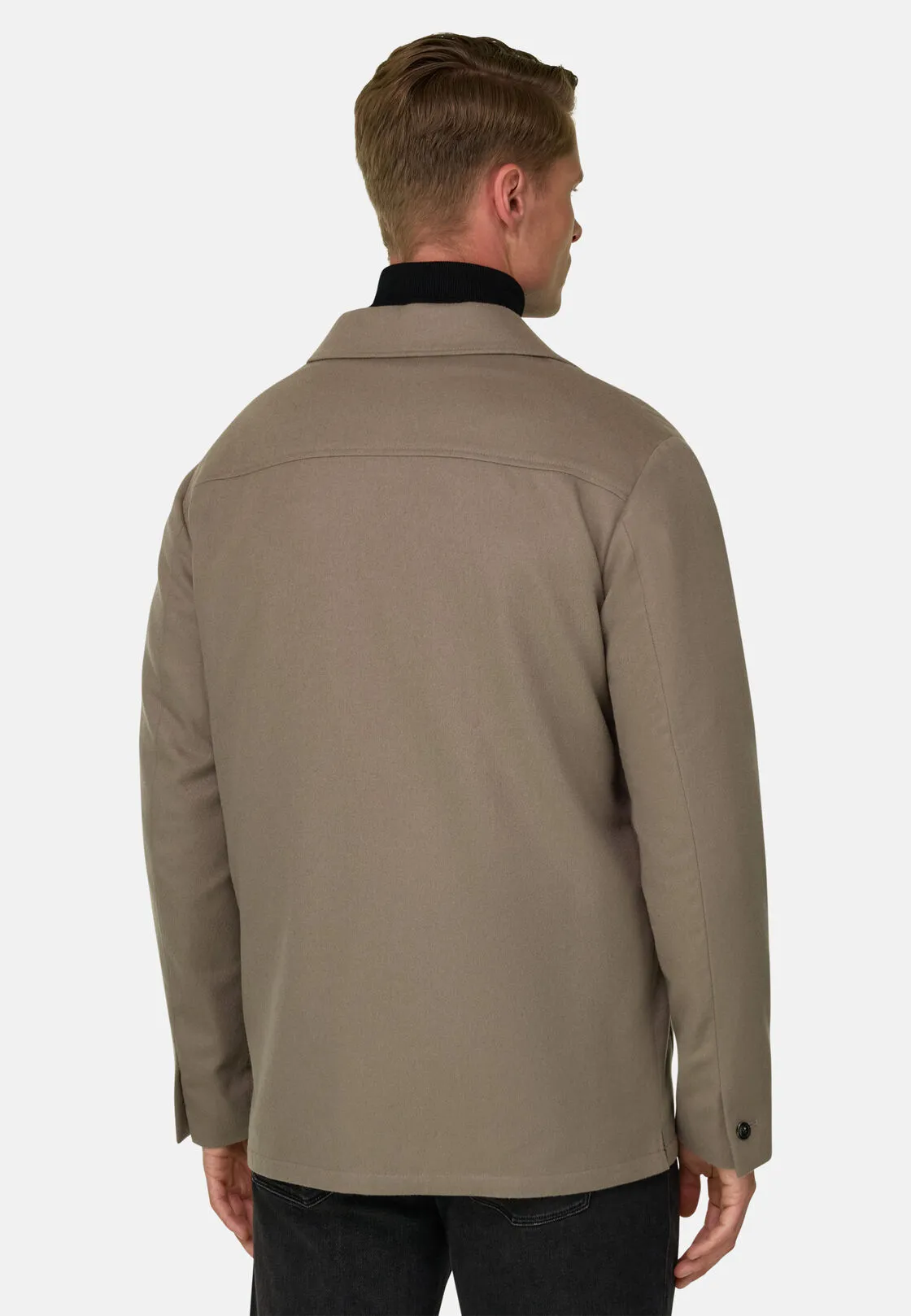 Boggi, Trade | Giacca Camicia In Cashmere, Uomo, Fango, Taglia: 44 - immagine 4
