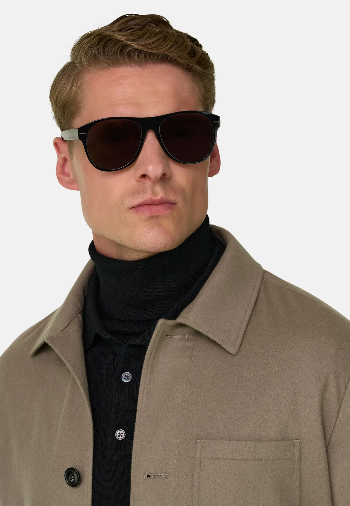 Boggi, Trade | Giacca Camicia In Cashmere, Uomo, Fango, Taglia: 46 - immagine 3