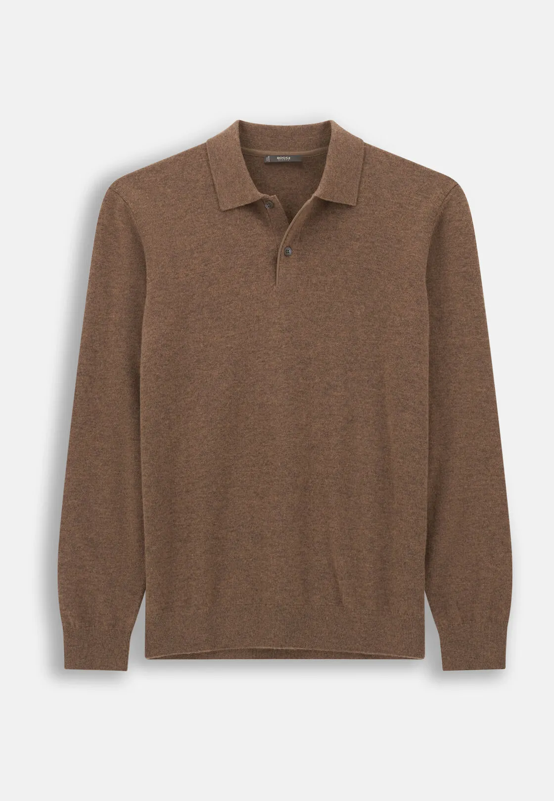 Boggi, Polo Di Maglia In Lana Cashmere, Uomo, Marrone, Taglia: XXL - immagine 5