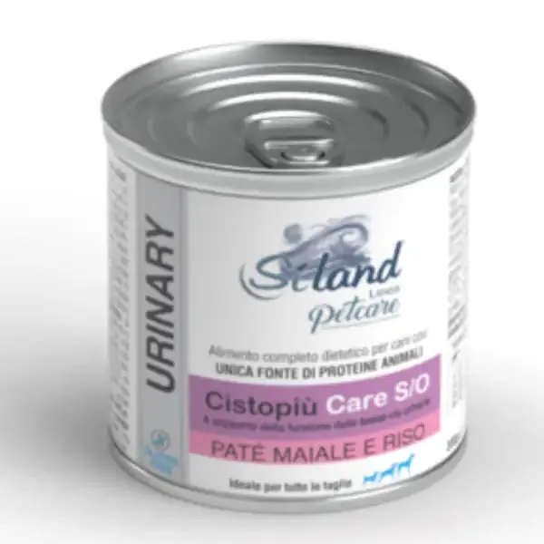 Siland Diet Cistopiù Care S/O Dog Adult all breeds da 300 gr Maiale e riso - confezione da 6 pezzi - Dieta veterinaria per cani - immagine 1