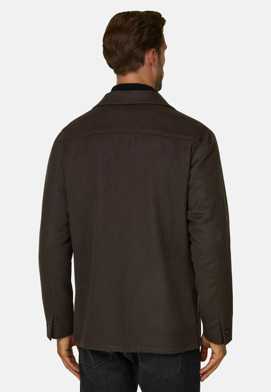 Boggi, Trade | Giacca Camicia In Cashmere, Uomo, Marrone scuro, Taglia: 48 - immagine 4