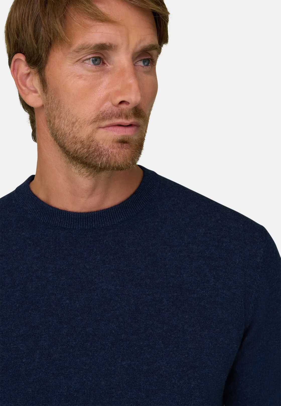 Boggi, Maglia Girocollo In Lana E Cashmere, Uomo, Navy, Taglia: XXXL - immagine 3
