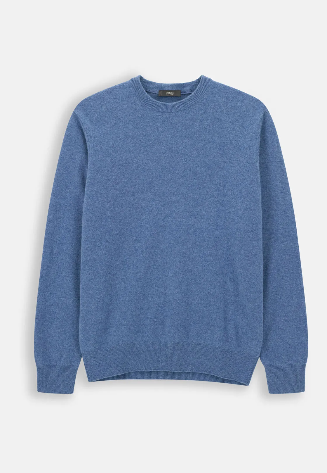 Boggi, Maglia Girocollo In Lana E Cashmere, Uomo, Azzurro, Taglia: M - immagine 5