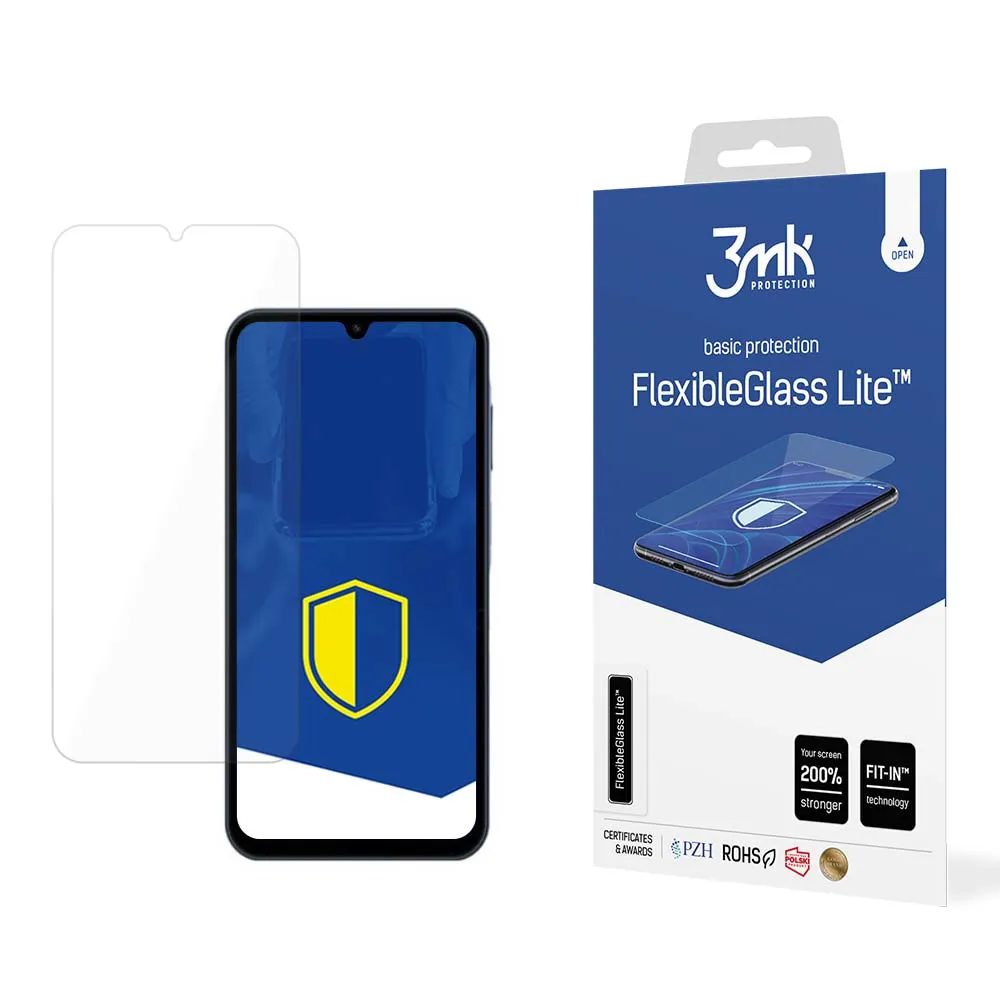 Pellicola protettiva per schermo 3MK FlexibleGlass Lite per Samsung Galaxy A15 5G A156 / A15 A155 / A25 A256, Vetro Flessibile, Full Glue - immagine 1
