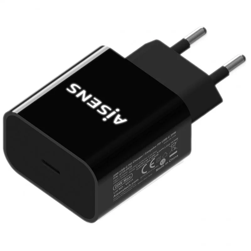 Aisens A110-0538 Caricatore da muro USB-C PD3.0 20W - immagine 1