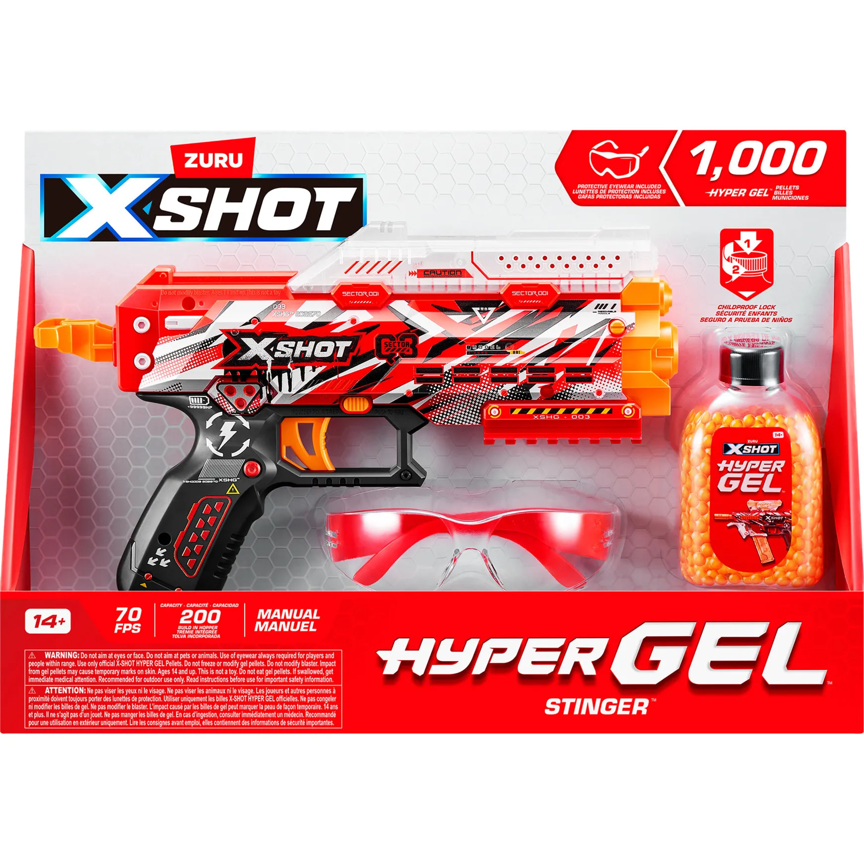 XSHOT - Hyper Gel Stinger Blaster, Gel Blaster - immagine 1