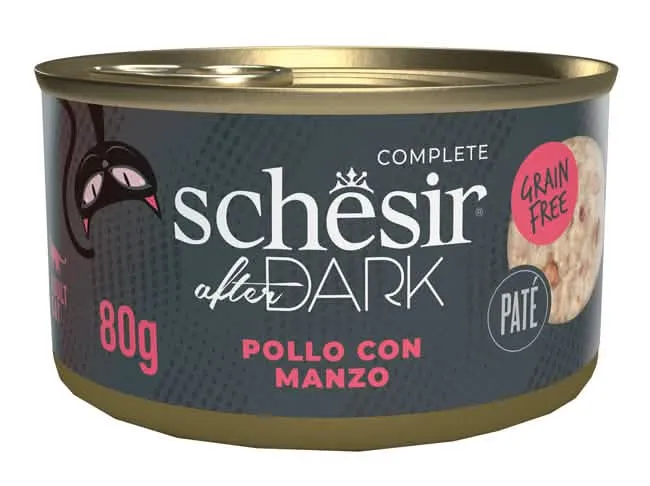 Schesir cat after dark pate' pollo con manzo 80 g - immagine 1
