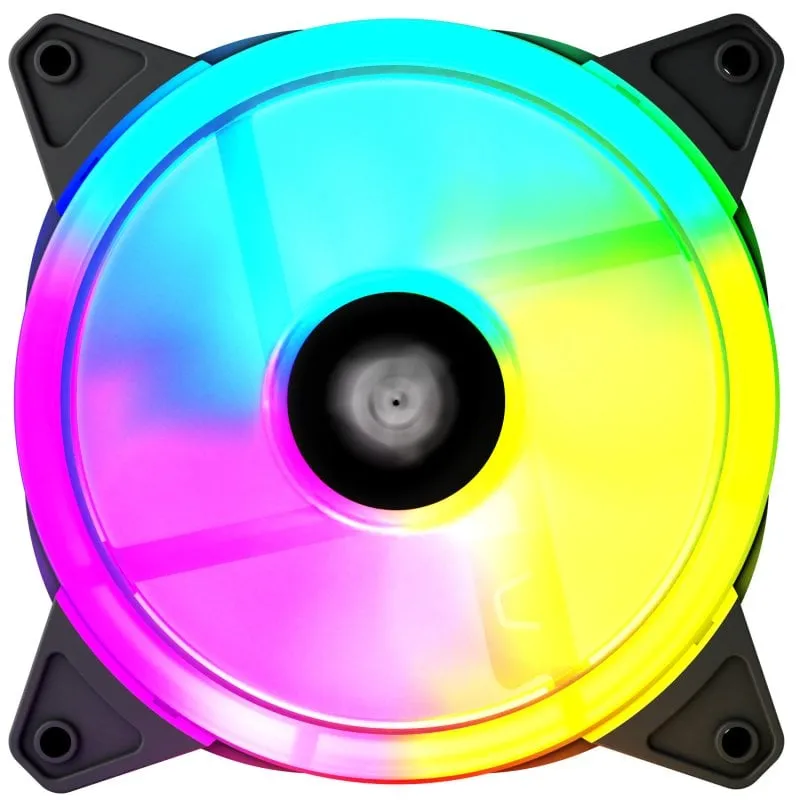 Ventola supplementare Tempest Fan R 120mm ARGB PWM nera - immagine 1