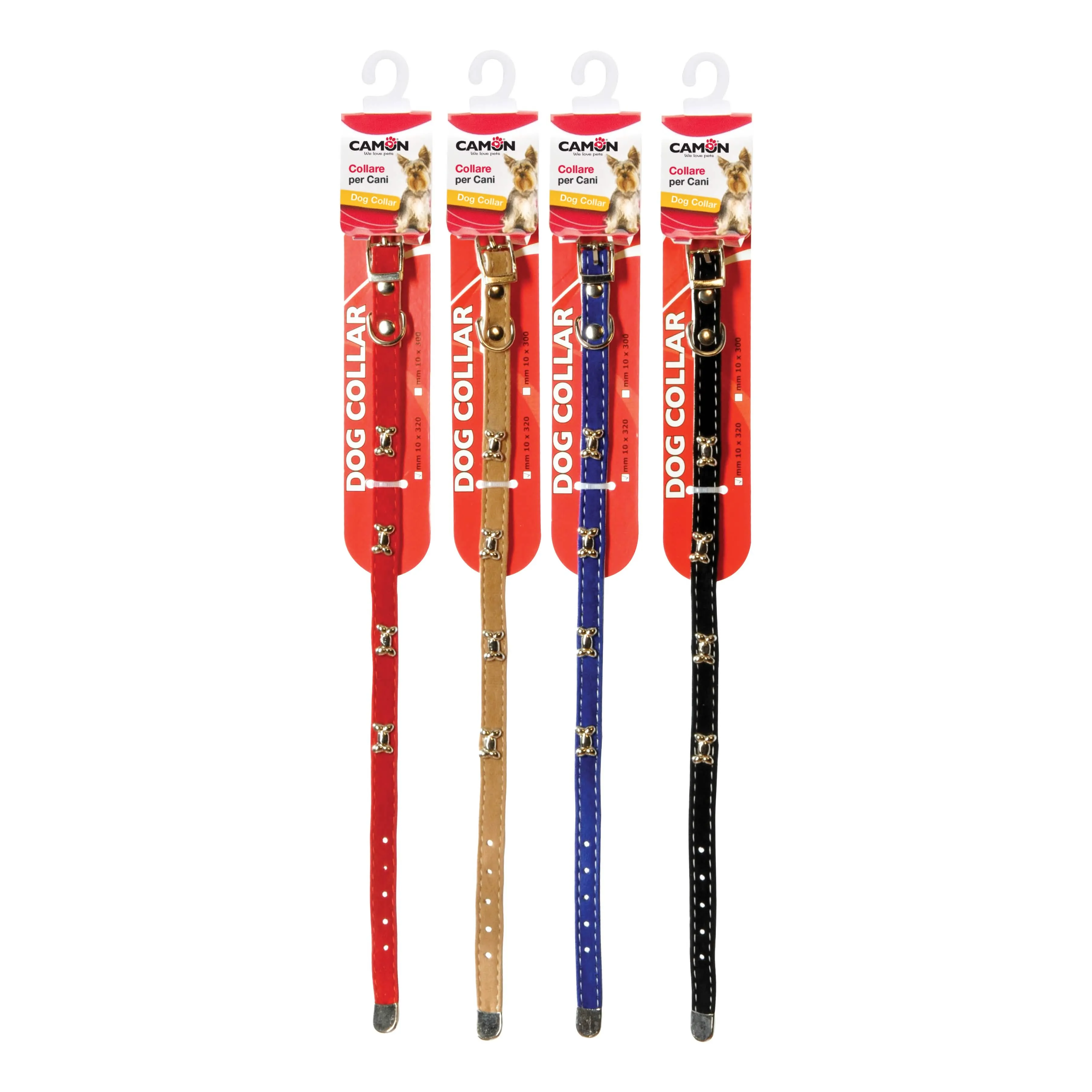 Collare cane velluto 10 x 320 mm - immagine 1