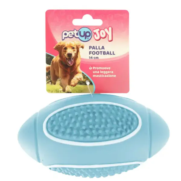 PetUp Joy gioco per cani Palla Football in TPR Misura 14 cm Colori assortiti - Giochi per cani - immagine 1