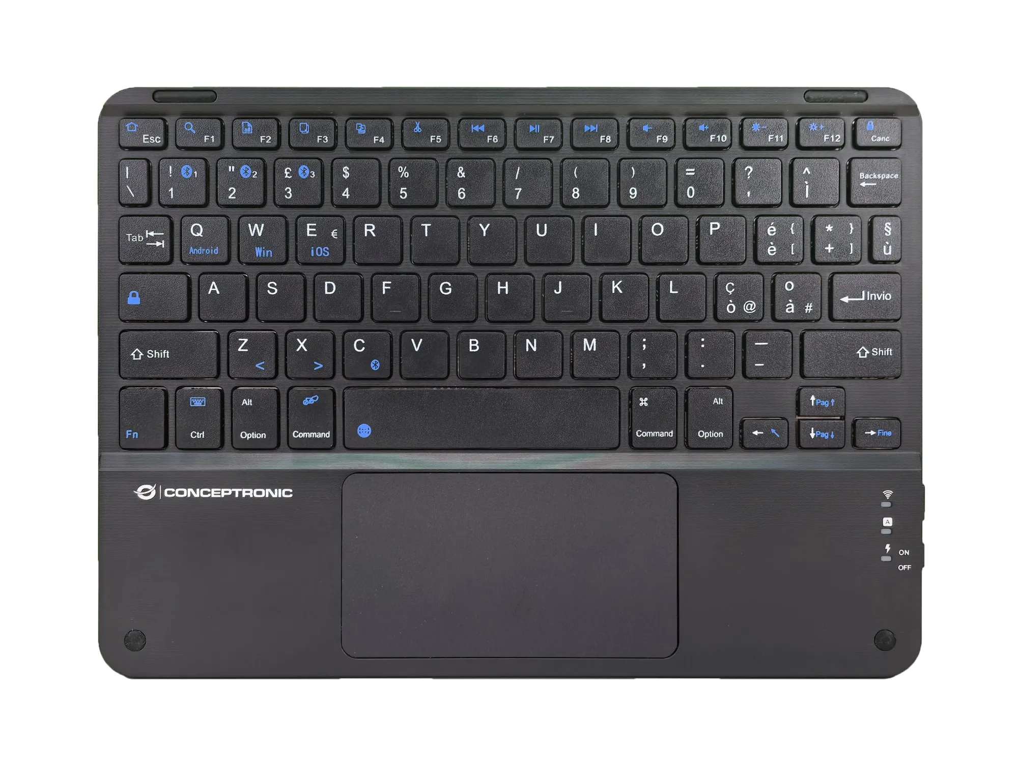 Tastiera 10 Con Touchpad Bk Ricaricabile - immagine 1