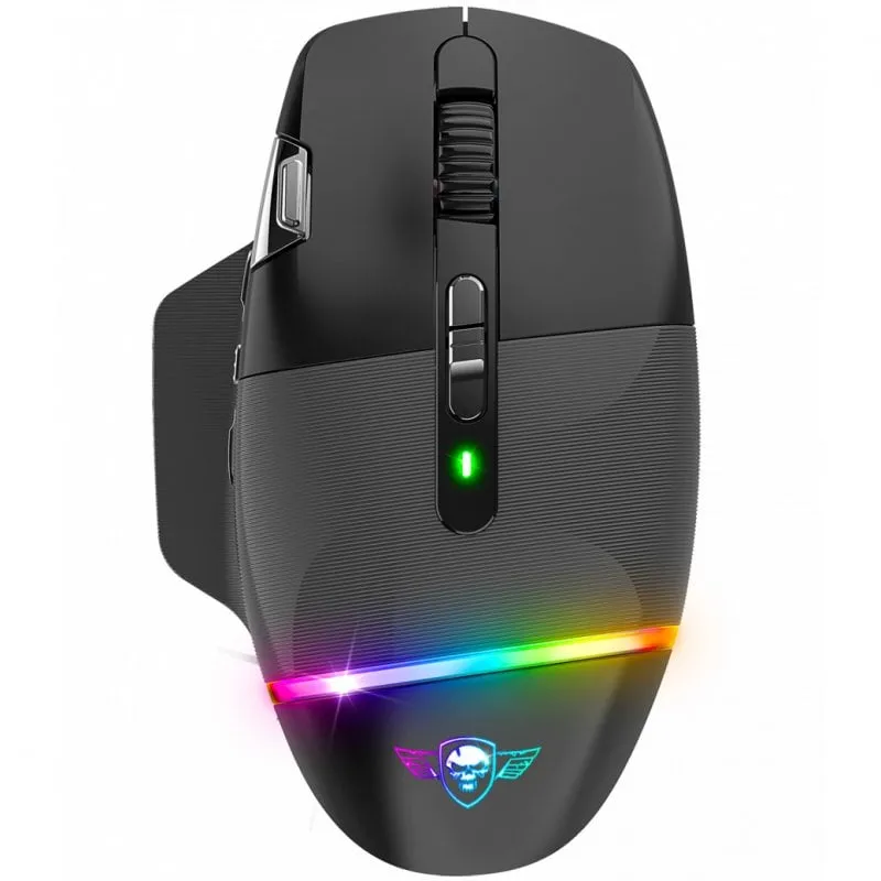 Mouse da gioco wireless Spirit of Gamer Xpert M800 RGB 10000 DPI Nero - immagine 1
