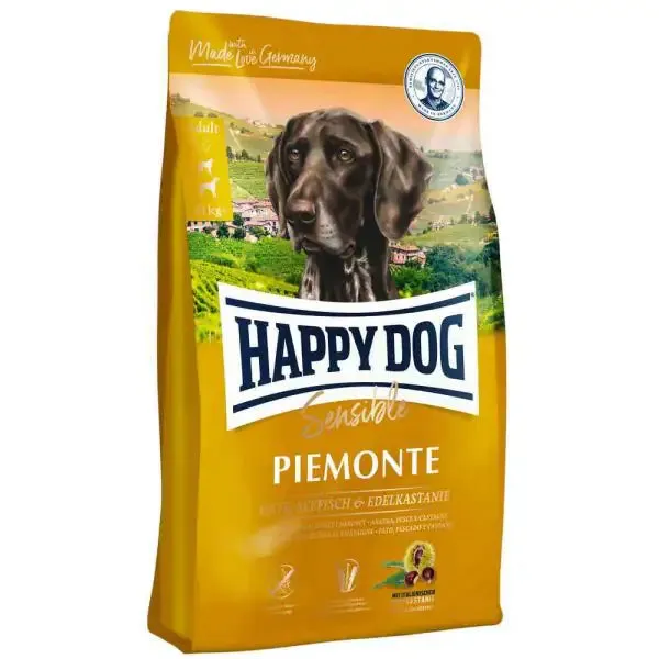 Happy Dog Sensible Medium/Large Piemonte Grain Free Anatra, pesce e castagne 10 kg - Croccantini per cani - immagine 1
