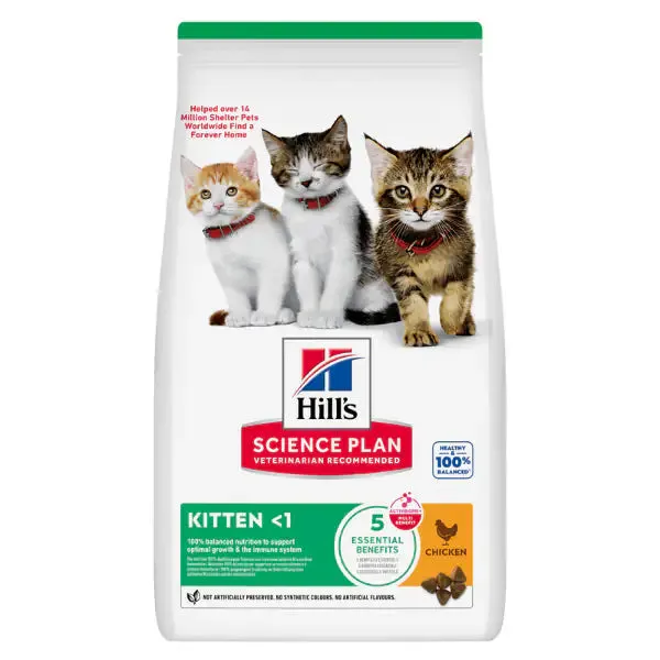 Hill's Science Plan Kitten Alimento per gattini con Pollo 1,5 kg - Croccantini per gatti - immagine 1