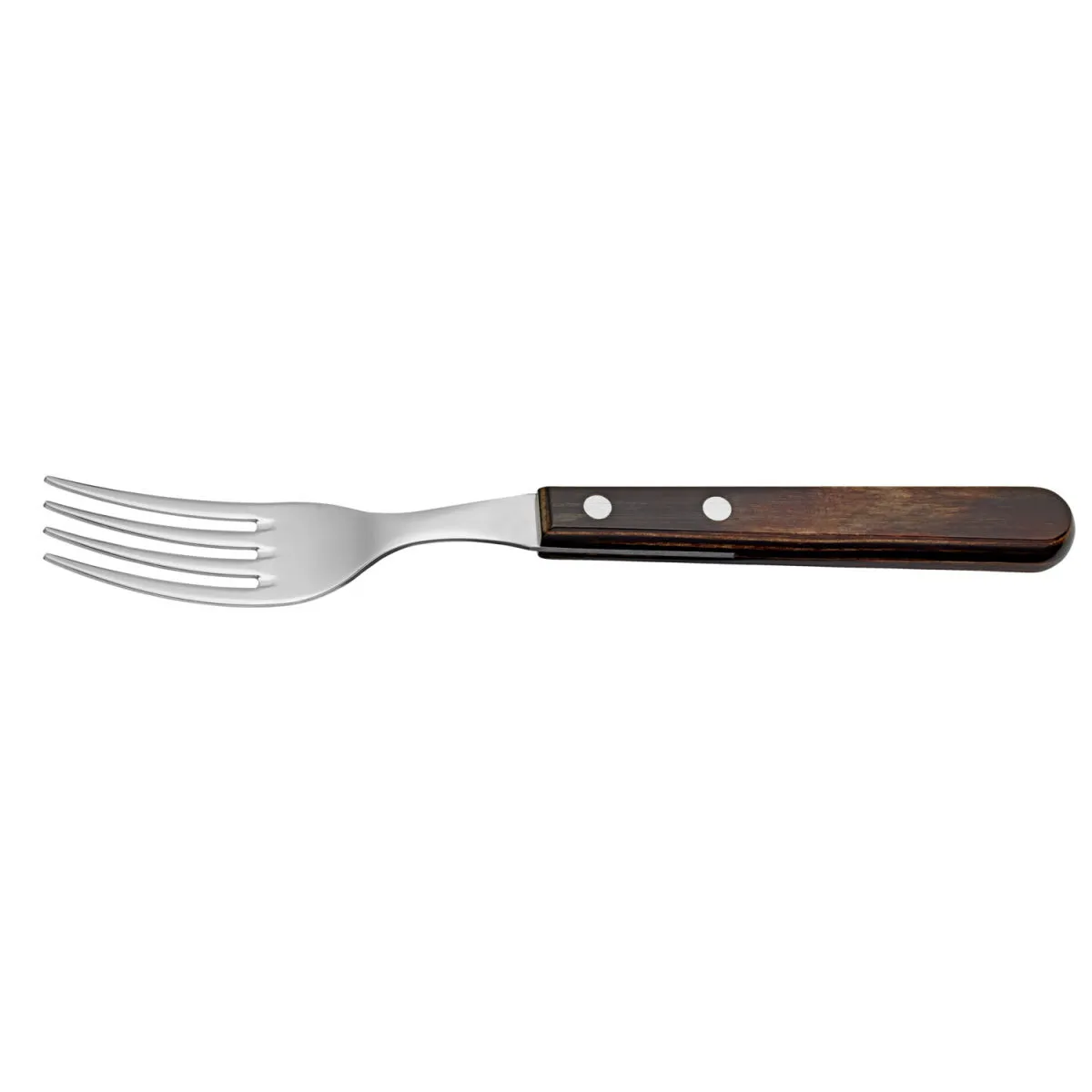 6x VEGA Forchetta pizza Picanha; 22 cm (L); argento, manico marrone; 6 pz. / Pacco - immagine 1