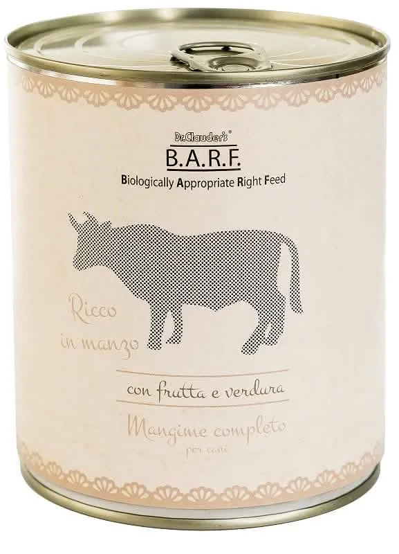 Barf cane trito di manzo con frutta e verdura 800 g - immagine 1