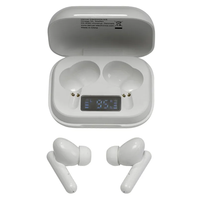 Cuffie wireless Denver TWE38 bianche - immagine 1