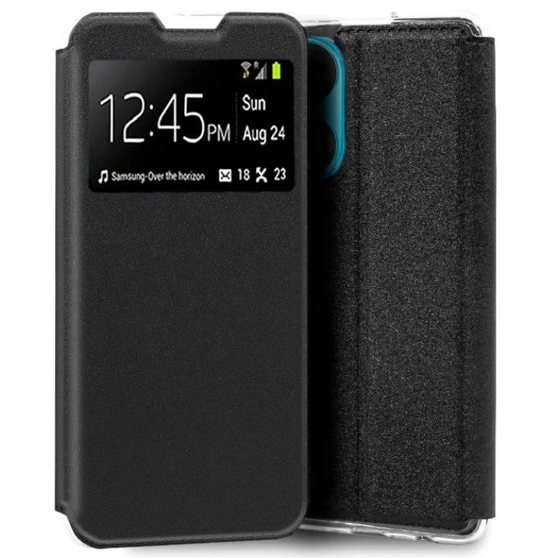 Fantastica custodia nera con flip cover per Huawei Honor X7 - immagine 1