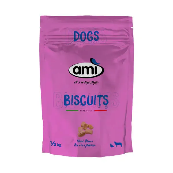 Amì Small Gestures of Love Biscotti per cani 500 gr Frutti di bosco - immagine 1