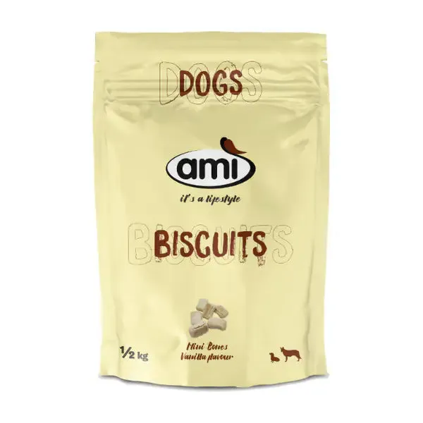 Amì Small Gestures of Love Biscotti per cani 500 gr Vaniglia - immagine 1