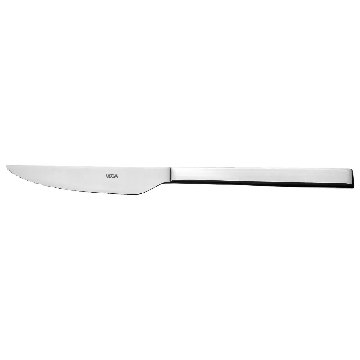 12x VEGA Coltello per pizza e bistecca Decaso; 21.9 cm (L); argento, manico argento; 12 pz. / Pacco - immagine 1