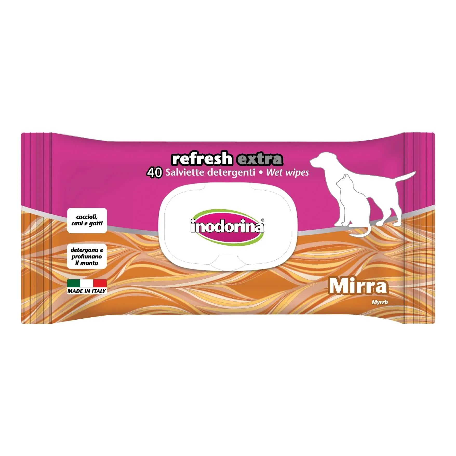 Inodorina salviette mirra extra 40 pezzi - immagine 1