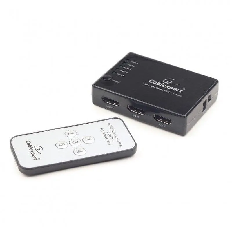 Switch HDMI 6 Porte 4K Gembird DSW-HDMI-53 con Telecomando - immagine 1