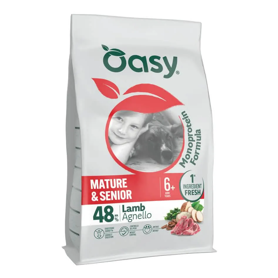 Oasy dry dog monoprotein mature senior agn 2 kg - immagine 1