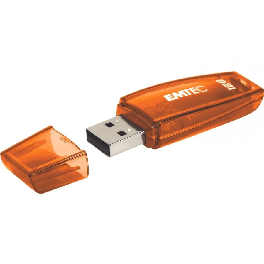 Memoria Esterna USB-A Emtec C410 Color Mix, 128Gb ECMMD128G2C - immagine 1
