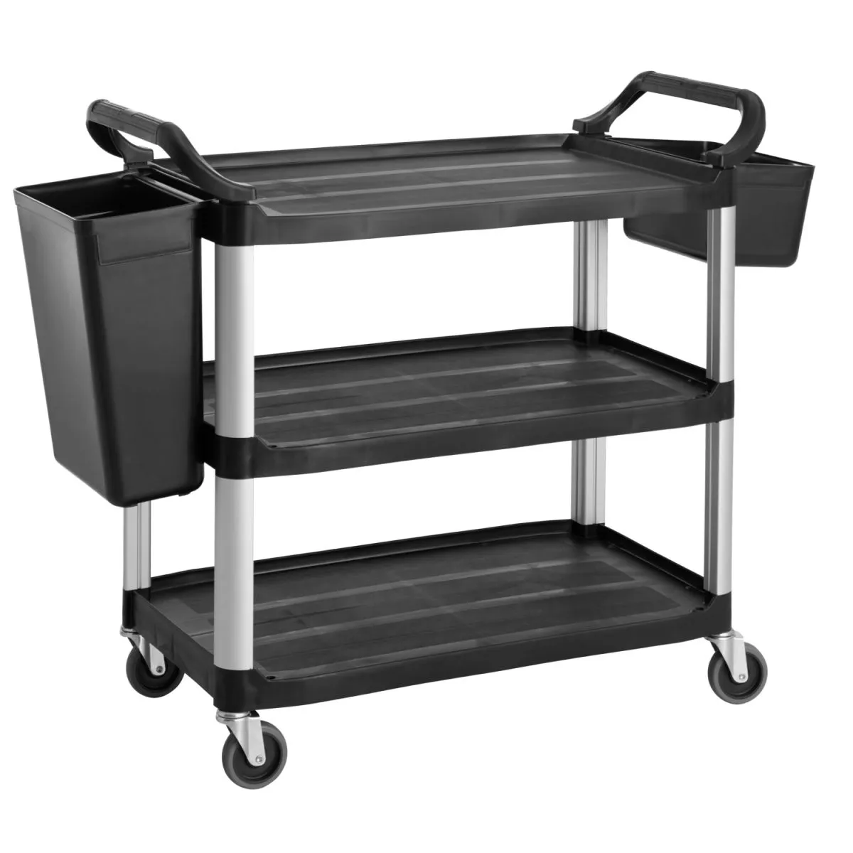 PULSIVA Carrello di servizio Senior; 104.5x51x96 cm (LxPxH); grigio/nero - immagine 1