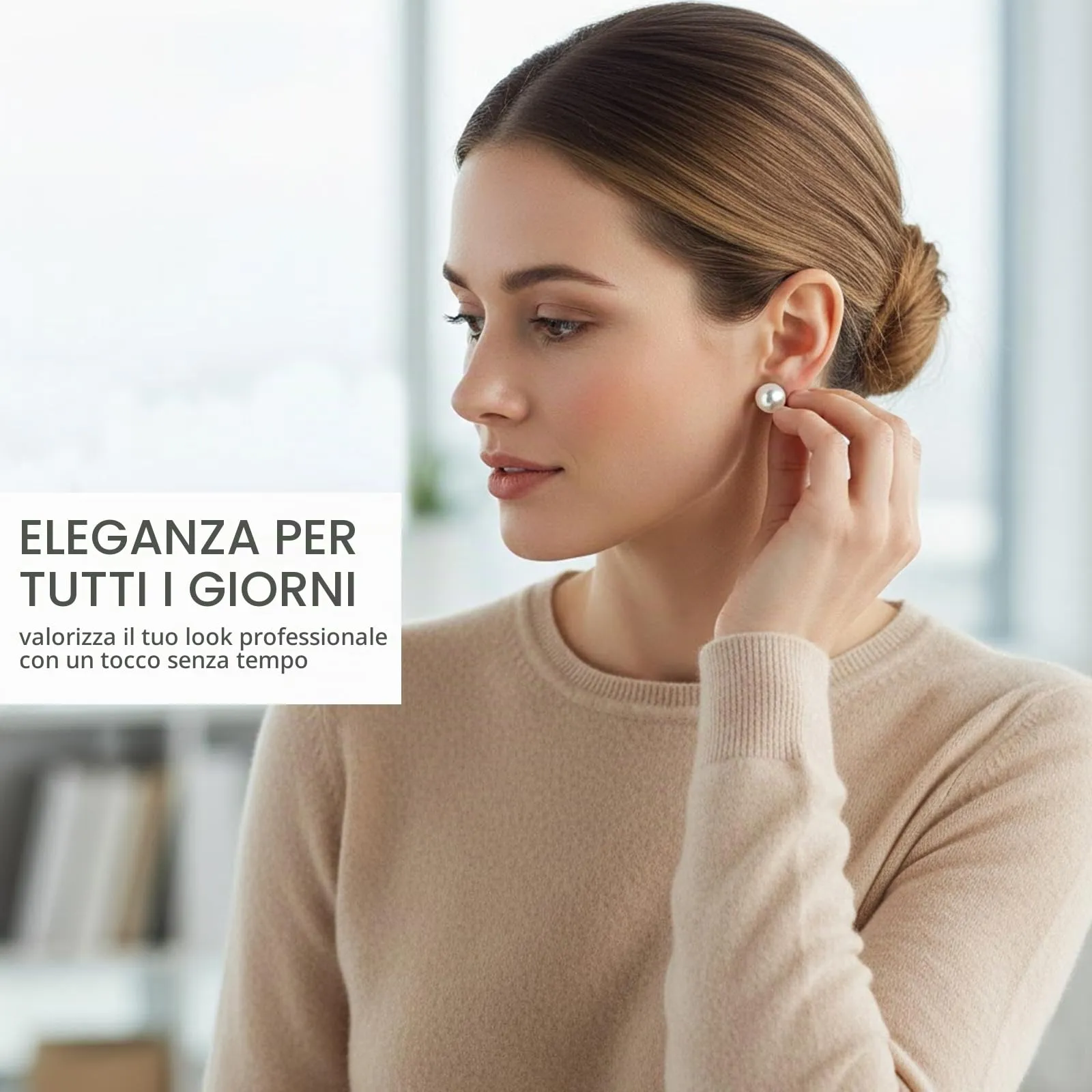 BLPRKOT 5 Pezzi Perline Argento 925, Orecchini di Perle da Donna - Orecchini di Perle Sfera Rotonda,IpoallergeniGioielli,Taglie Miste 3mm /4mm / 5mm / 6mm/ 7mm - immagine 5