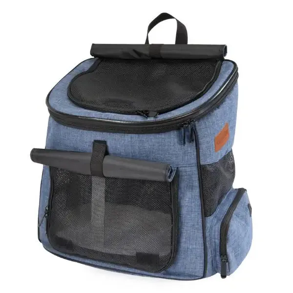 Zaino Borsa Denim pet Camon 38 x 25 x 35 cm - Trasportino cane - immagine 1