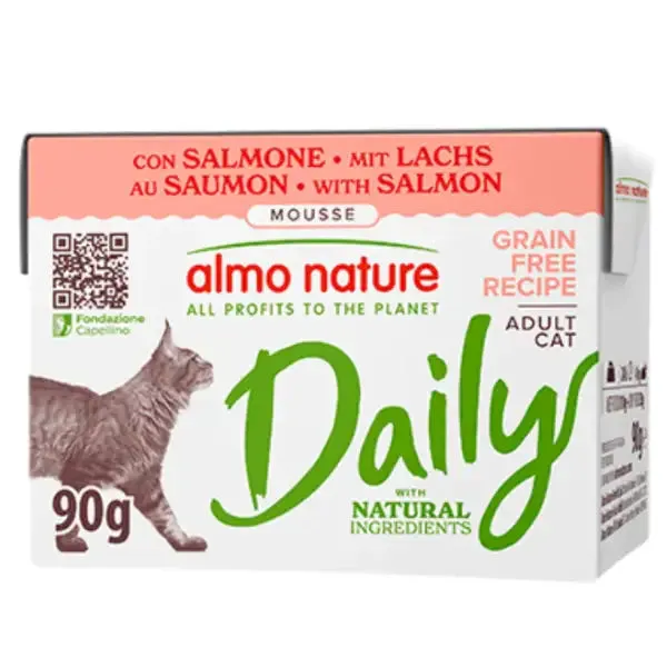 Almo Nature Daily Natural Grain Free Cat Adult 90 gr Salmone - immagine 1