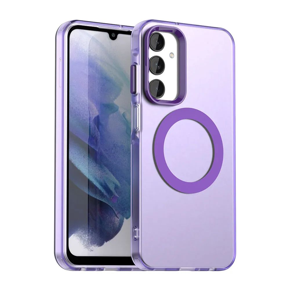 Custodia MagSafe per Samsung Galaxy A25 A256, Techsuit, CandyCase, Viola - immagine 1