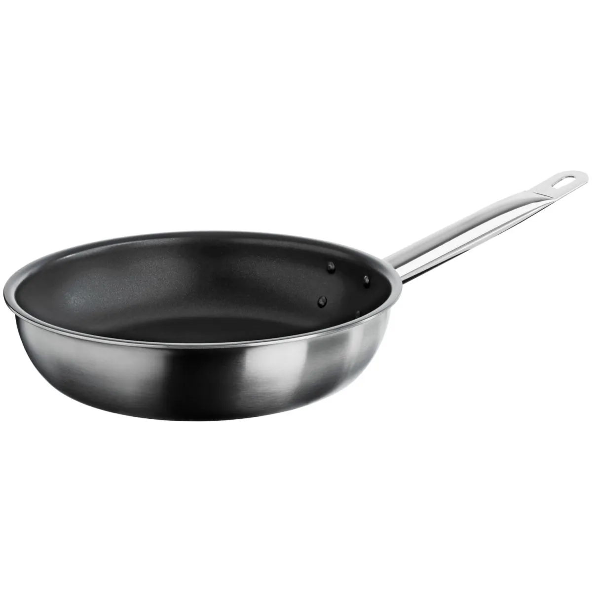 VEGA Padella saltapasta professionale Livonia antiaderente; 32x6 cm (ØxH); acciaio inox; rotonda - immagine 1
