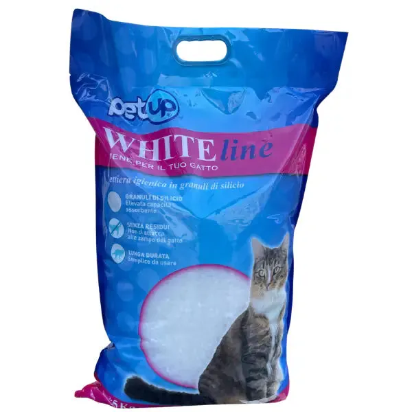 Lettiera Igienica in granuli di Silicio White Line PetUp 7,5 lt (6,5 kg) - immagine 1