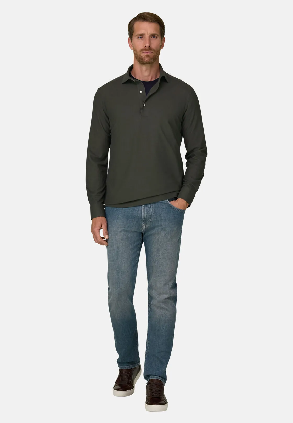 Boggi, Jeans In Denim Elasticizzato Blu Chiaro, Uomo, Azzurro, Taglia: 40 - immagine 2