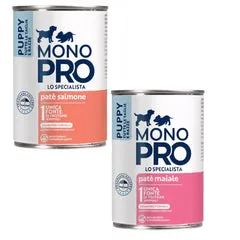 Monopro lo specialista Puppy All Breeds Patè Grain Free 400 gr Maiale - Cibo umido per cani - immagine 1