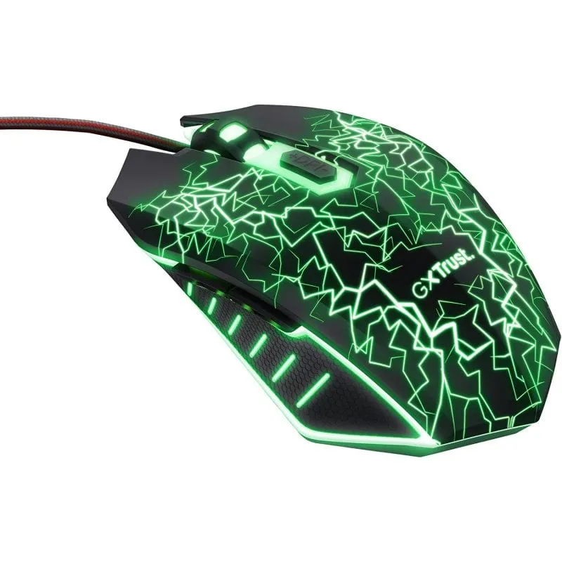 Mouse da gioco LED Trust GXT 105X Izza con 6 pulsanti 4000 DPI - immagine 1