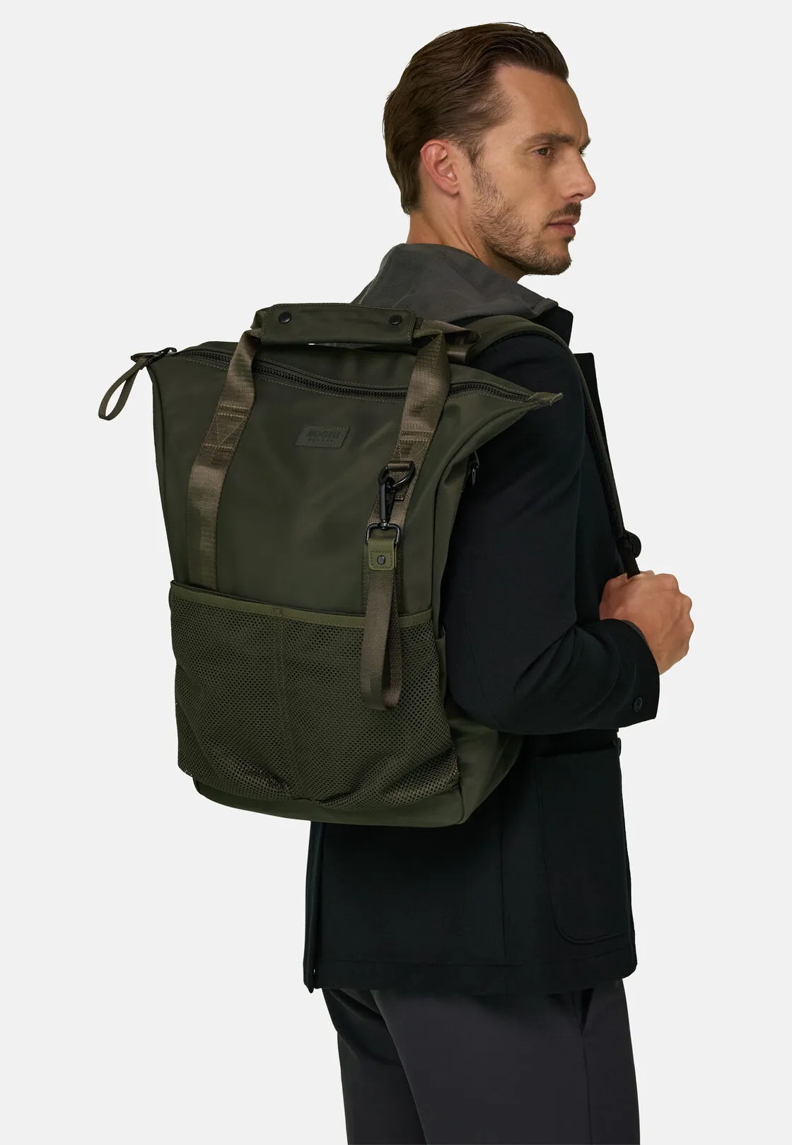 Boggi, Borsa 3way In Tessuto Tecnico, Uomo, Militare - immagine 2