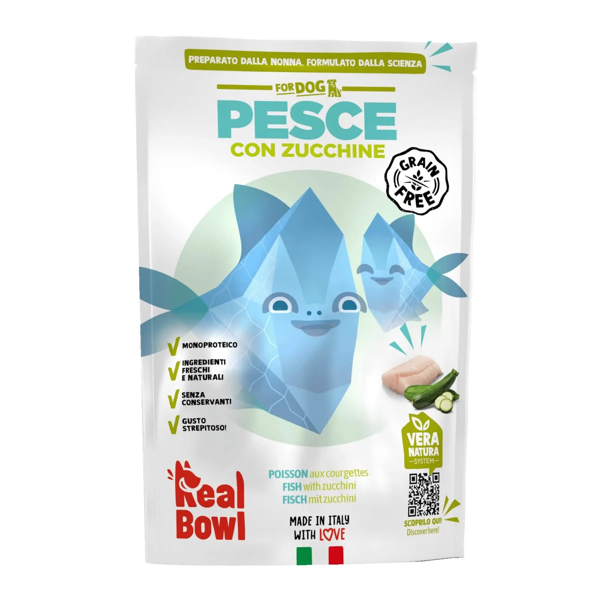 Real bowl busta singola pesce senza cereali 150 g - immagine 1