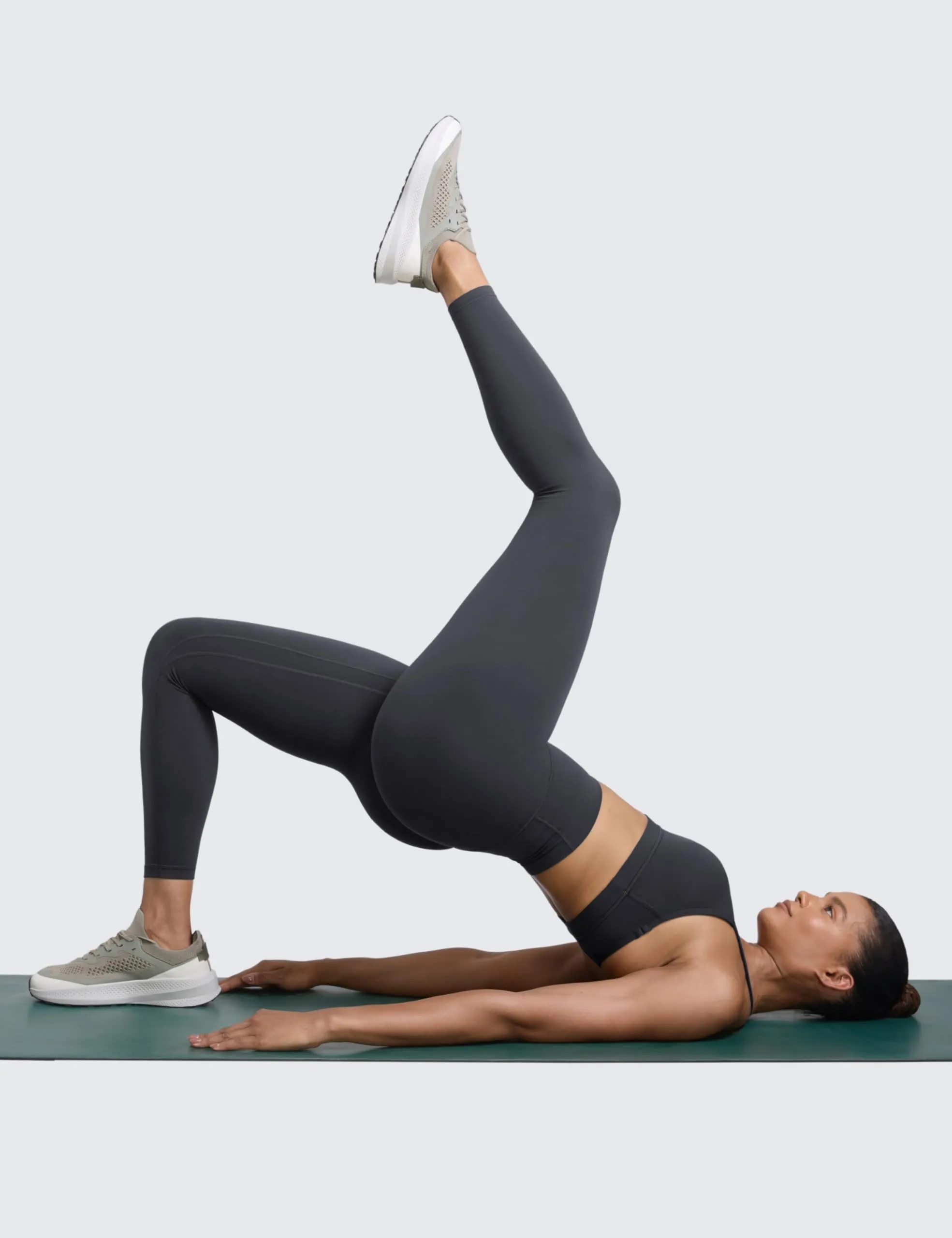 CRZ YOGA Secretsculpt Pilates Leggings 64cm Grigio grafite 38 - immagine 3
